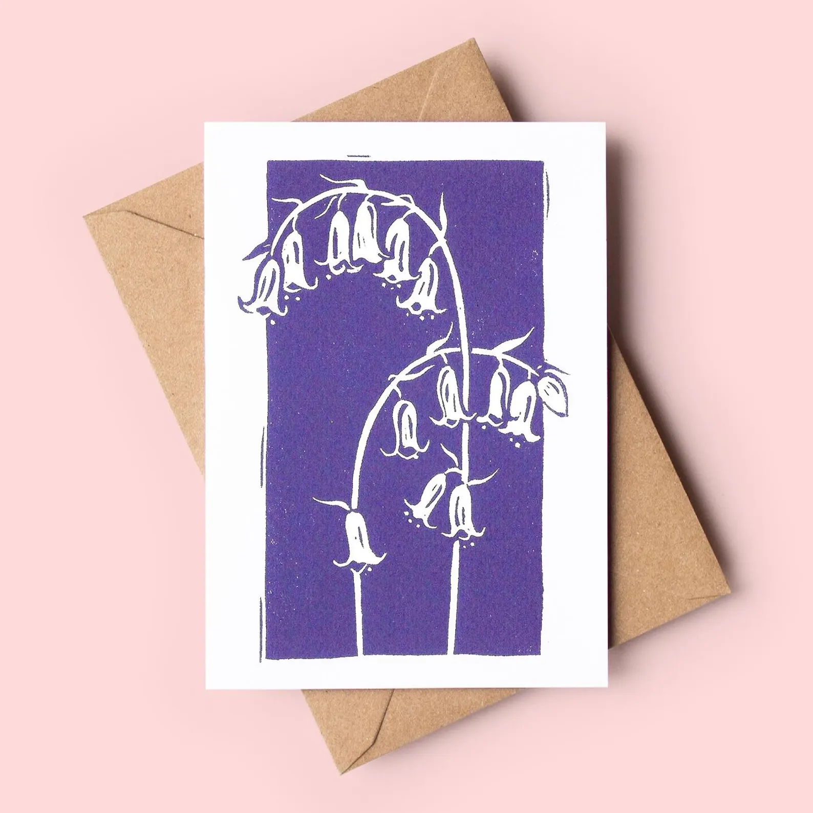 Bluebells greeting card – botanical card by Grace Wong